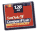 Карта памяти Compact Flash 128 Mb.