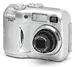 NEW! Цифровая фотокамера 3.34M пикселей, разрешение 2048x1536, 3-х оптический зум (4х цифровой), матричный экспозамер (256 сегментов), Compact Flash 16Mb в комплекте, размер 87,5x65x38 мм, вес 150 гр