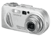 Модель 2003 г. Цифровая фотокамера 3.3М пикселей, 3х оптический, 3х цифровой зум, цветной ЖК экран 1,6 д., автофокус MultiPoint, USB, встроенная вспышка, MPEG movie HQX, Гарантия 2 ГОДА