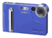 Эксклюзивная синяя расцветка! Самая маленькая в мире (!) цифровая камера 2.0M пикселей, 4x цифровой зум, фиксированный фокус F2.5, автоэкспозиция, оптический видоискатель, цветной 1.6" ЖК экран, носитель MultiMedia Card, USB, 88x55x12 мм